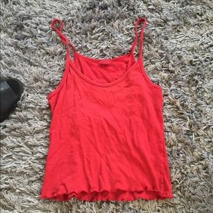 Brandy Melville red tank top